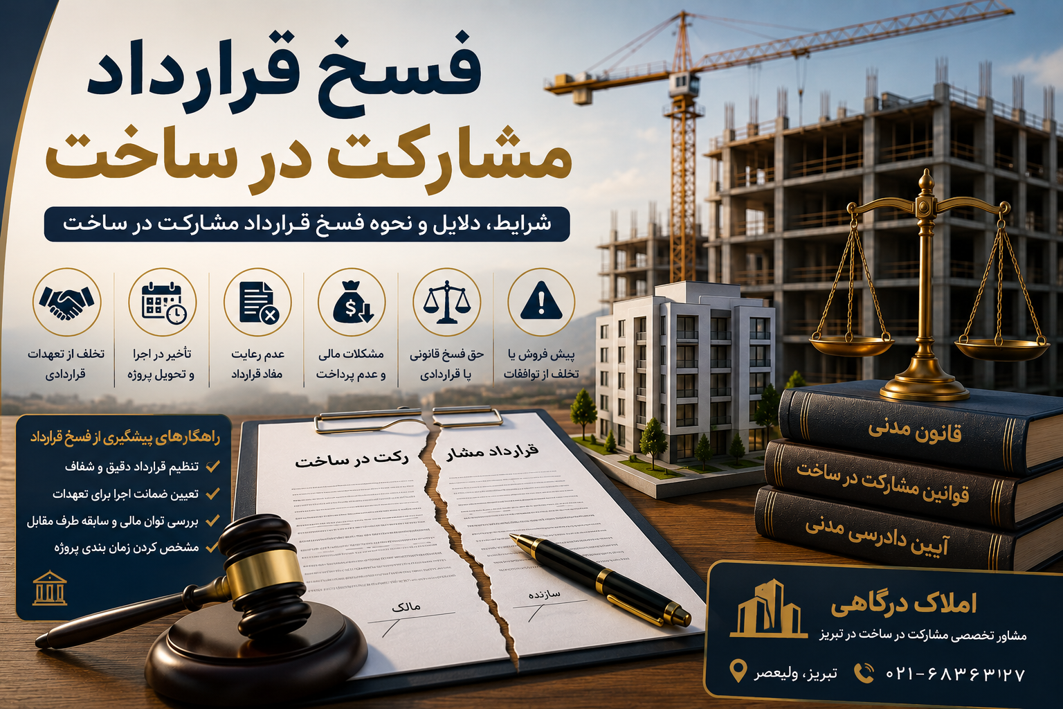 فسخ قرارداد مشارکت در ساخت